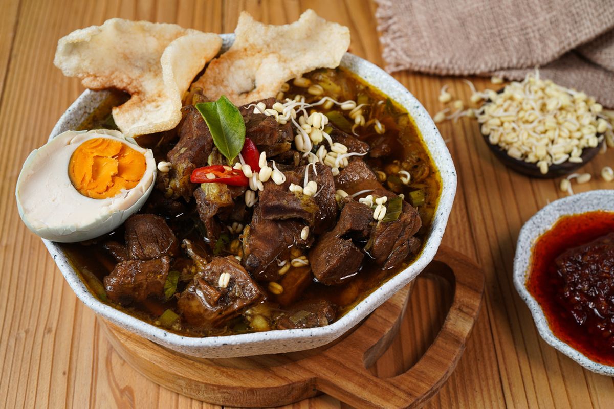 Rawon - black beef soup